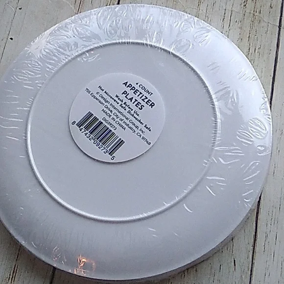 Pink candy dessert plate set - Picture 3 of 4